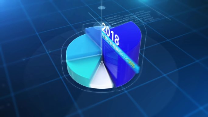 三维数据饼状图统计图(带c4d工程)