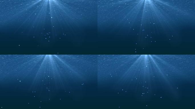 蓝色海水海底气泡动画