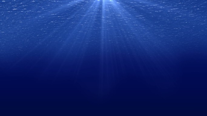 深蓝海水海底动画