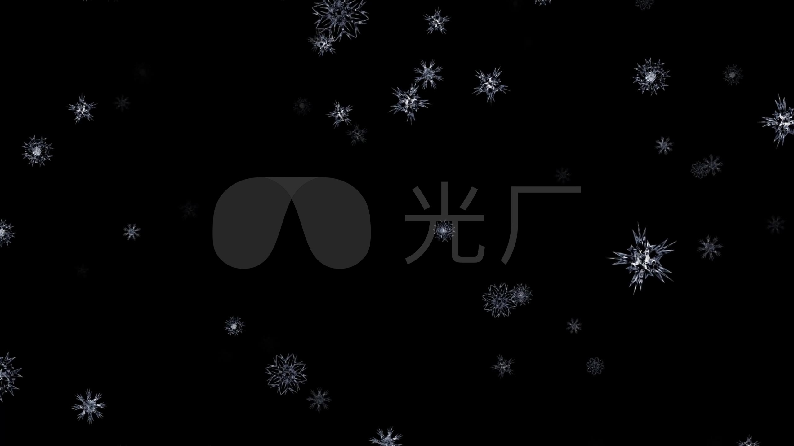 雪花飘落动画_2560x1440_高清视频素材下载(编号:2383918)_影视包装