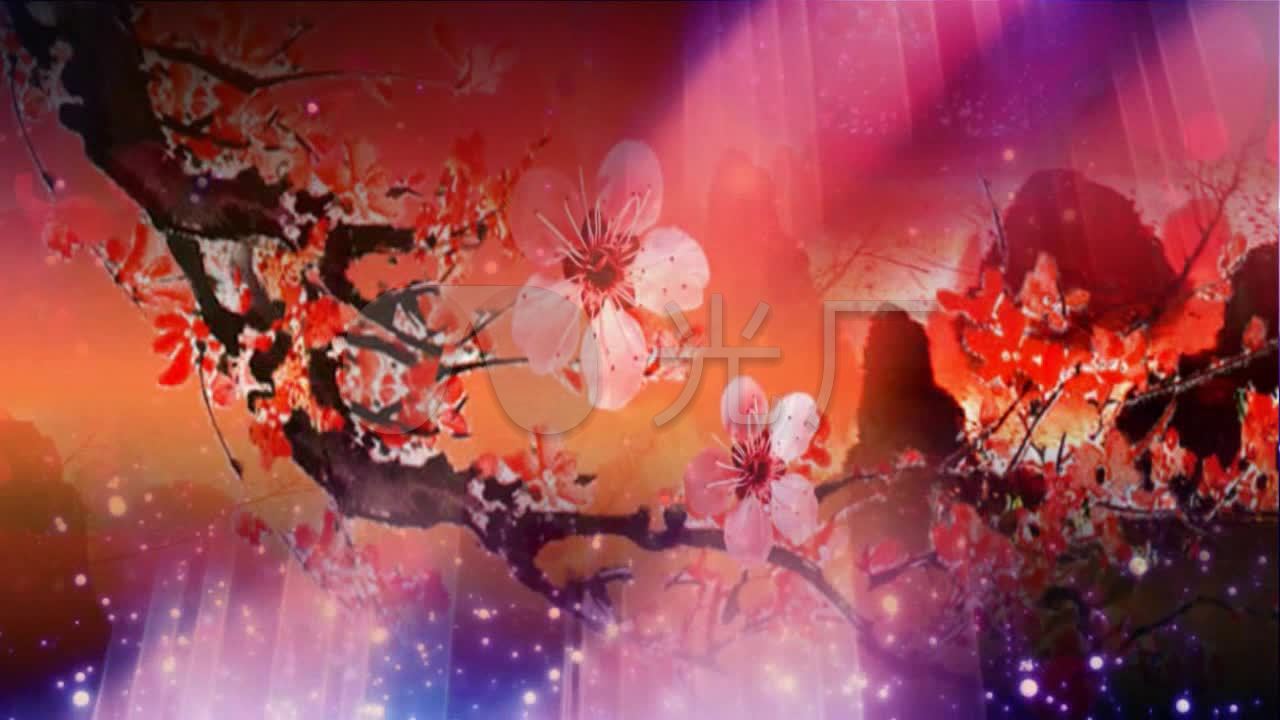 歌曲《梅花泪》背景视频_1280X720_高清视频