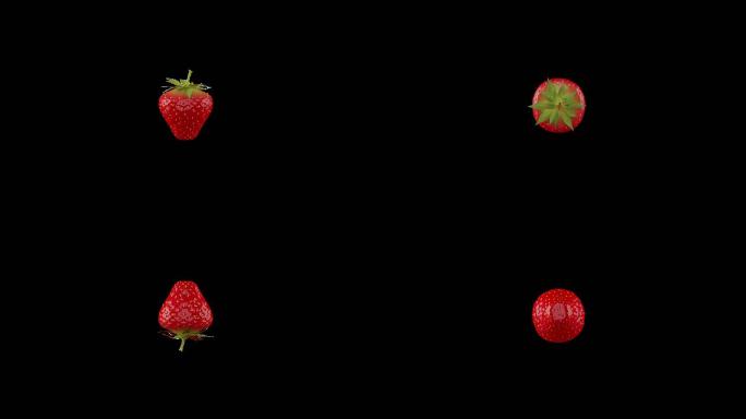 草莓三维立体旋转