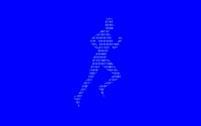 数字编码符号领跑者动画（带通道可循环）