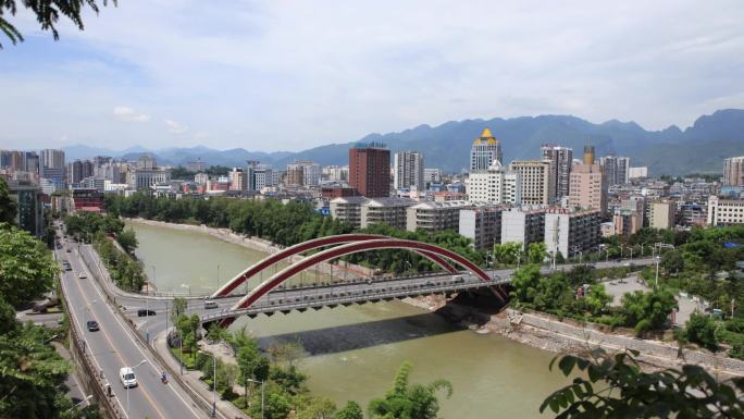 恩施素材空景城市风景旅游建筑