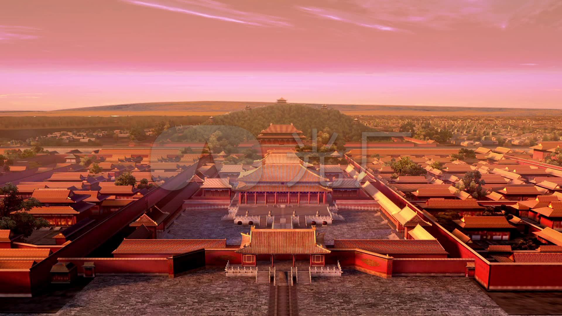 古代建筑宫殿俯瞰