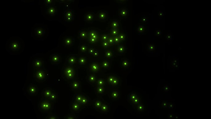 绿色萤火虫视频素材