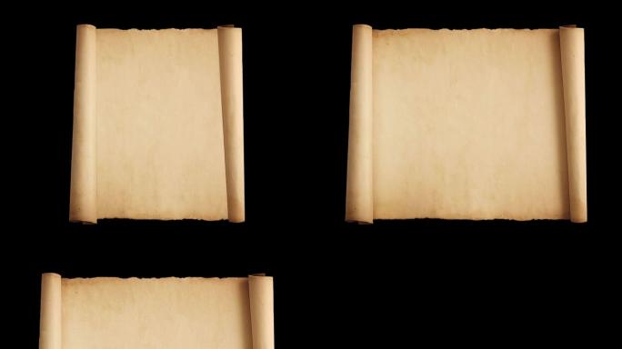 羊皮卷卷轴复古中国元素