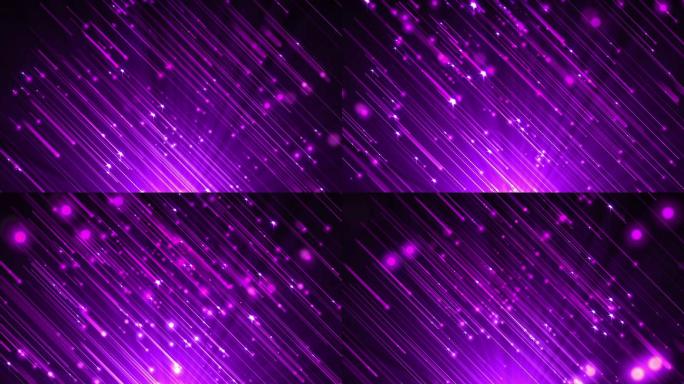 梦幻紫色流星粒子下落循环背景