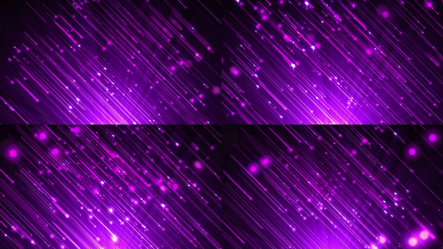 梦幻紫色流星粒子下落循环背景