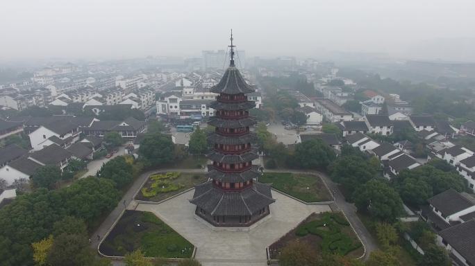 4K苏州北塔寺报恩寺航拍