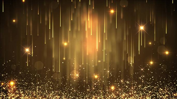 颁奖庆典星光熠熠金色粒子大气背景