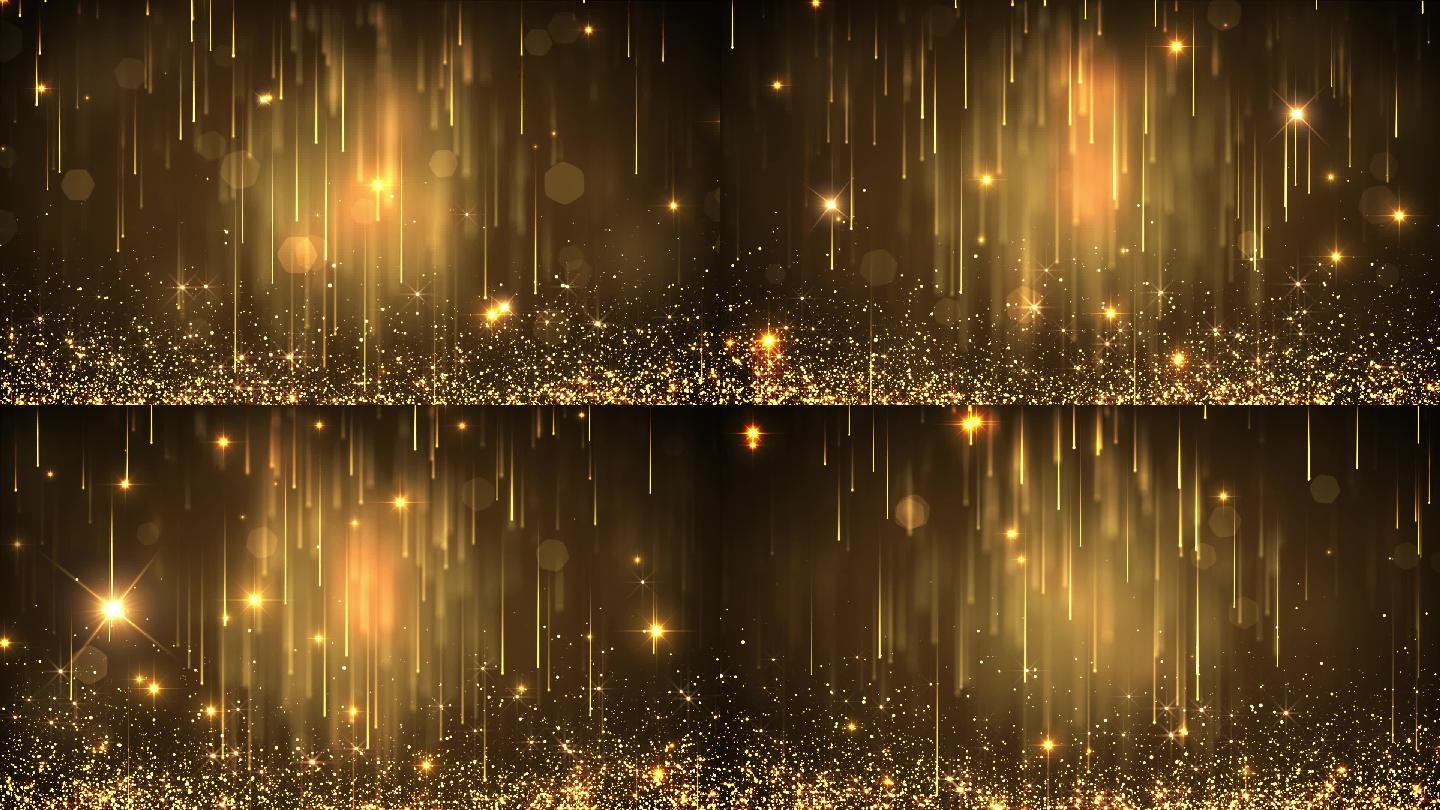 颁奖庆典星光熠熠金色粒子大气背景