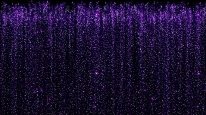 唯美紫色粒子雨下落循环带通道