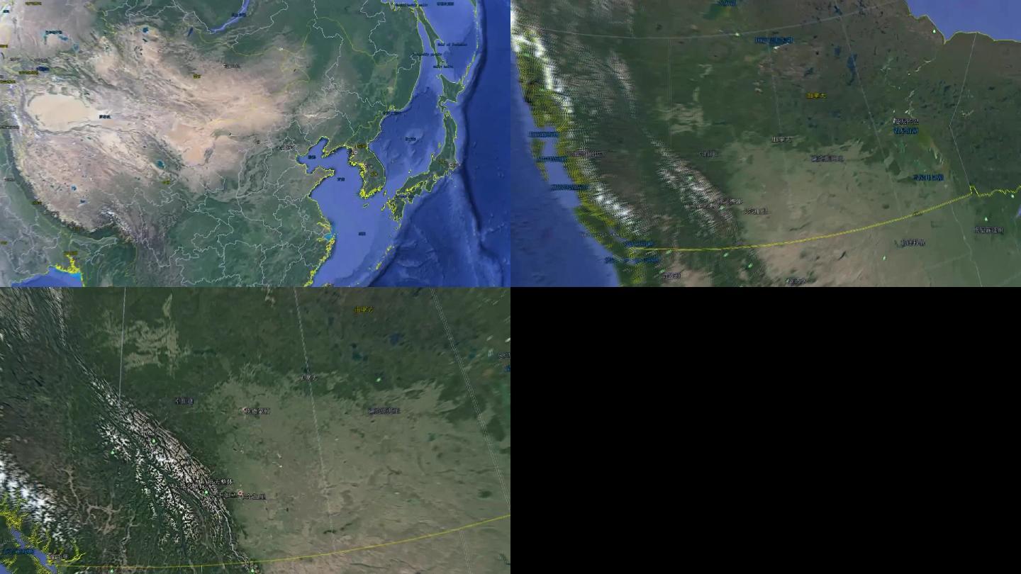 地球太空中国横跨太平洋加拿大