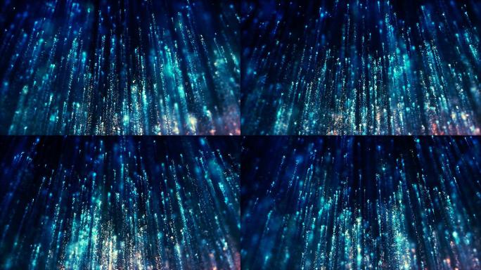梦幻唯美抒情歌曲蓝色粒子背景视频