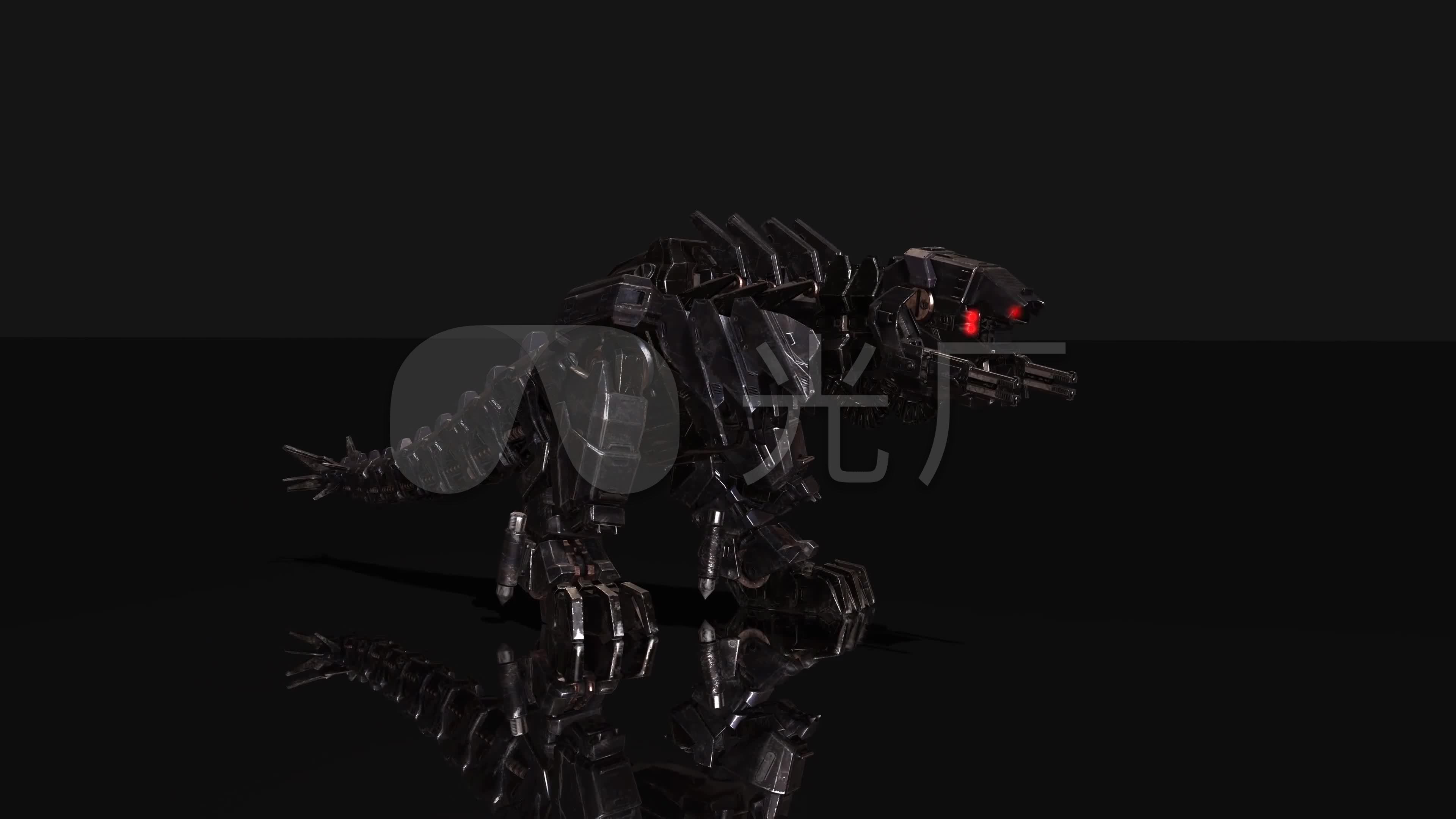 4k科幻机械恐龙暴龙动感视频素材
