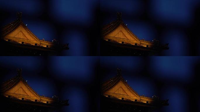 西安城墙夜景北门