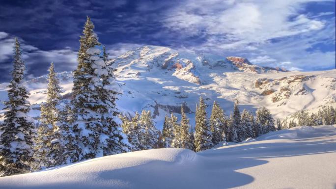 戏剧背景之雪景4