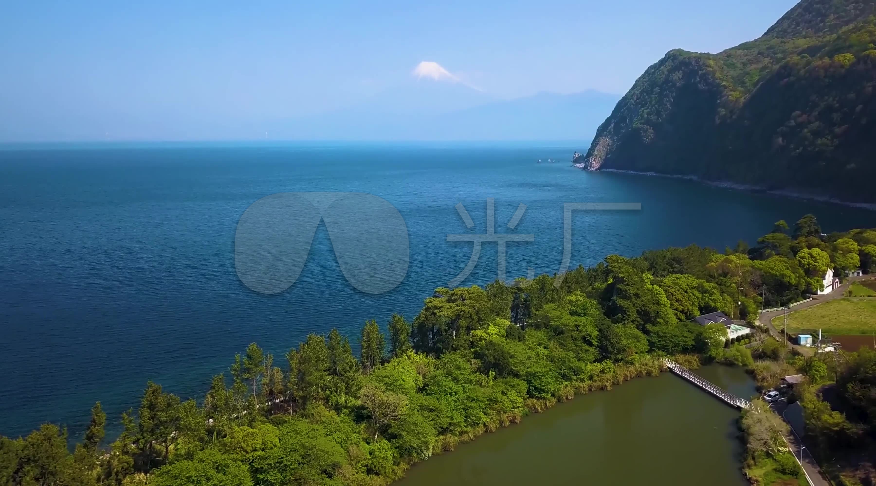 日本海岸線風景-富士山伊豆半島