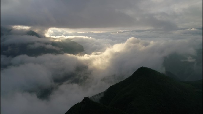 震撼大气延时+航拍巫山云雨