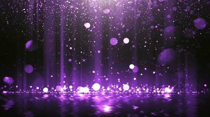 浪漫梦幻唯美紫色粒子背景