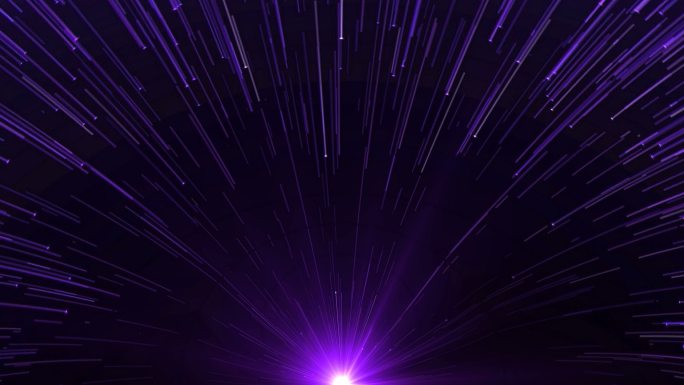 4K紫色炫酷震撼大气开场粒子光线背景