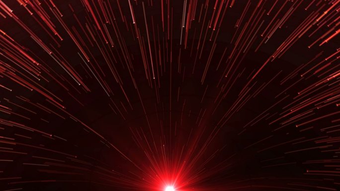 4K炫酷红色震撼大气开场粒子光线背景视频