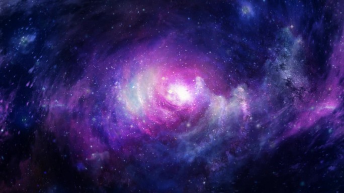壮观宇宙银河系星体运动视频素材