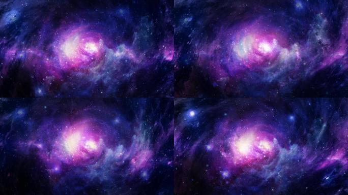 壮观宇宙银河系星体运动视频素材