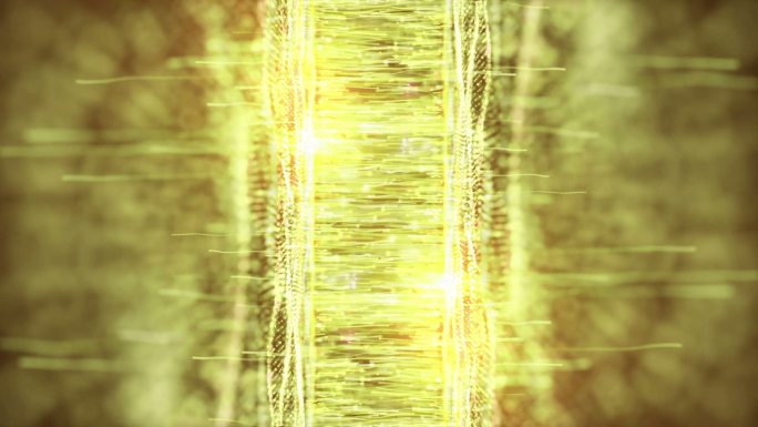 大气金色粒子光线空间隧道循环背景