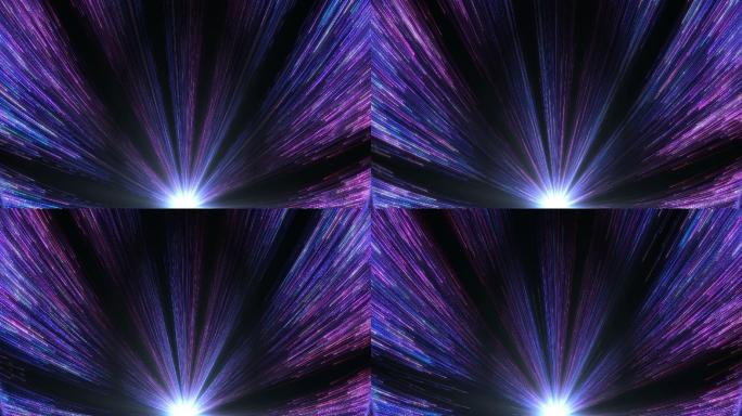 唯美蓝紫色梦幻抽象粒子光线系列01