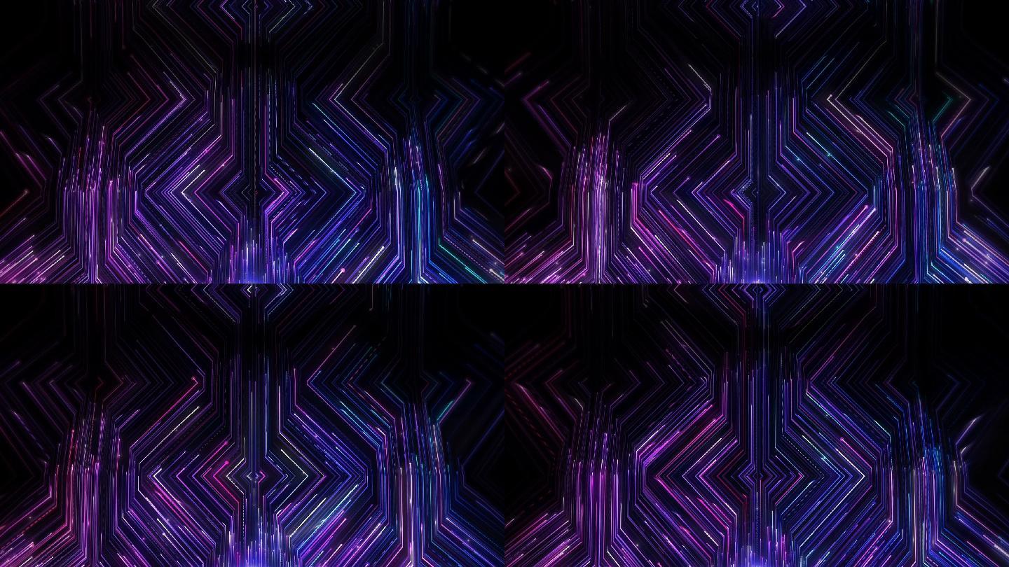 唯美蓝紫色梦幻抽象粒子光线系列11