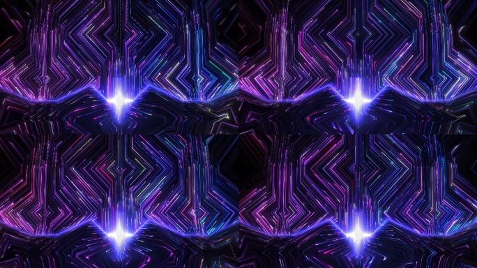 唯美蓝紫色梦幻抽象粒子光线系列10