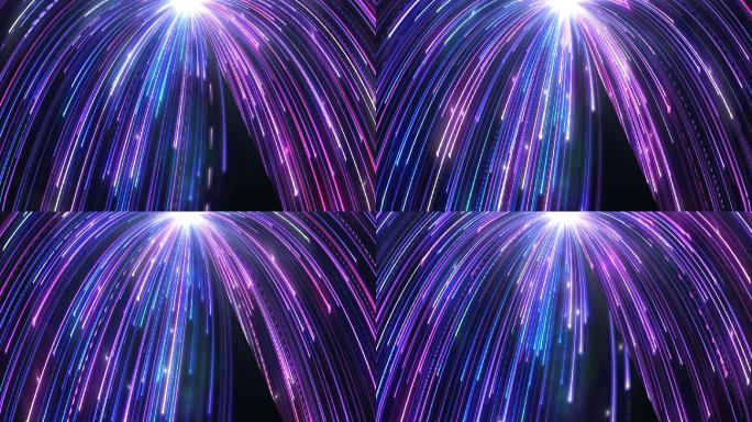 唯美蓝紫色梦幻抽象粒子光线系列09
