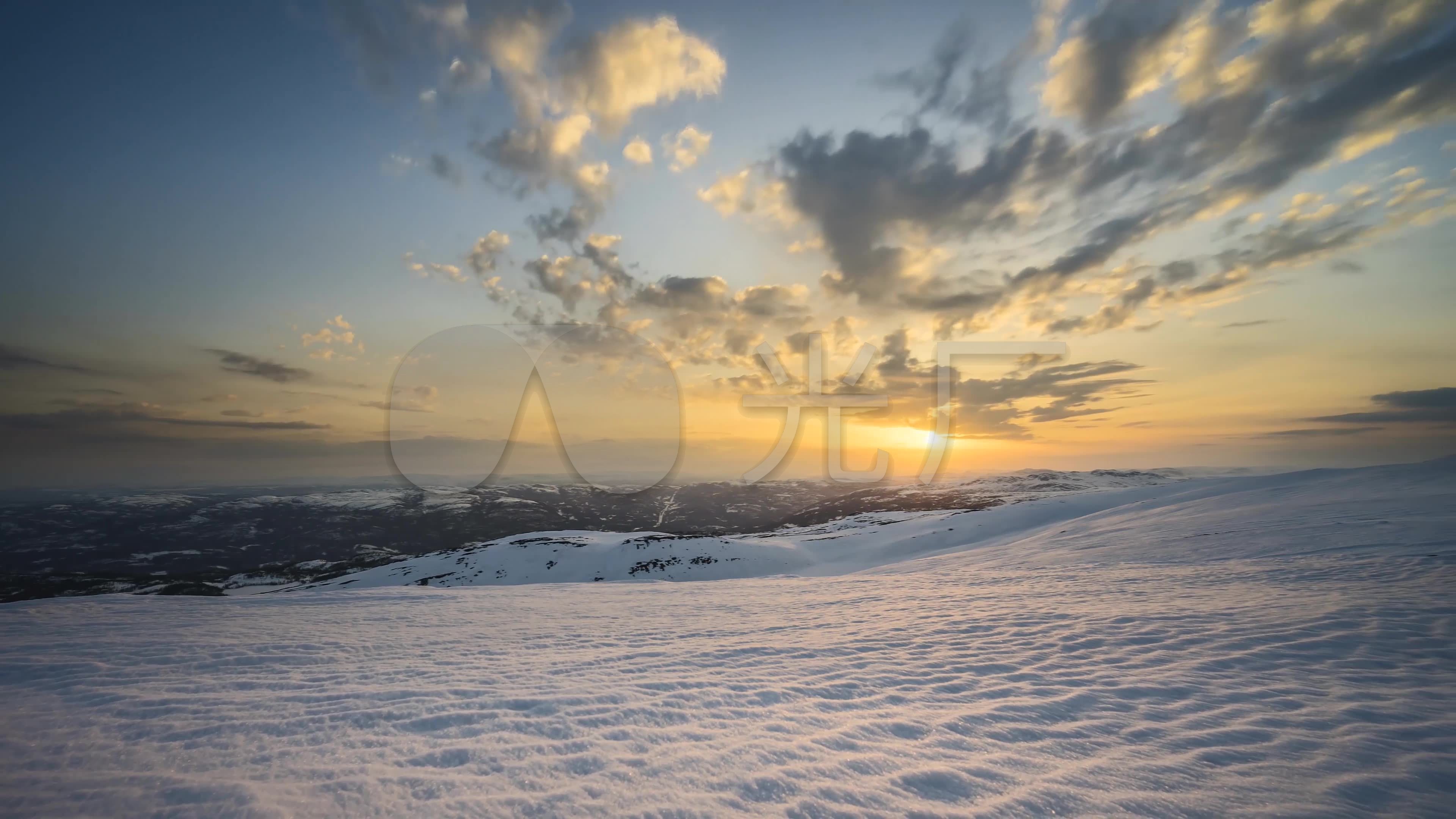 4k北欧冬季雪地美景
