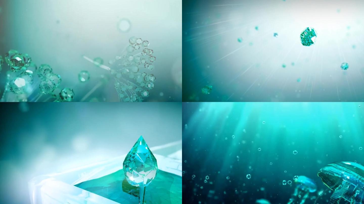 水晶蒲公英水母钻石