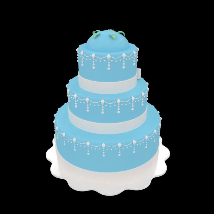 生日蛋糕-透明通道