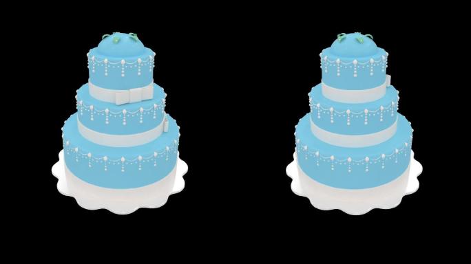生日蛋糕-透明通道