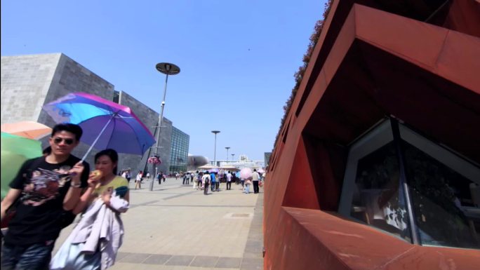上海世博会城市建筑外国馆人流