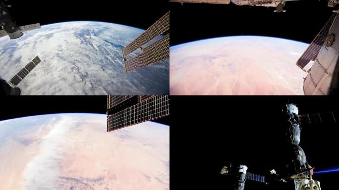 卫星与地球表面高清实拍