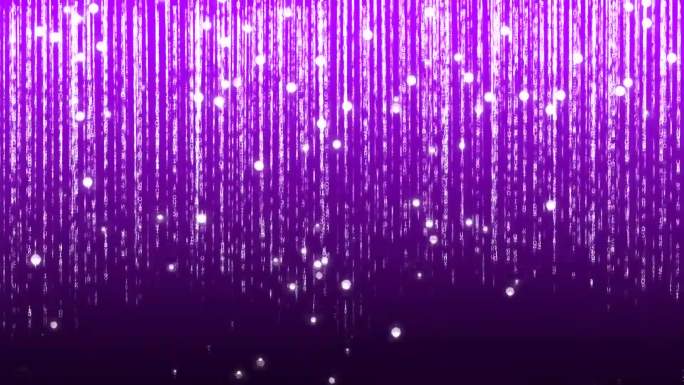 紫色粒子瀑布数字流