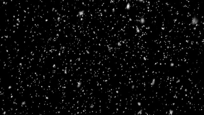 大雪纷飞下雪雪花鹅毛大雪带透明通道