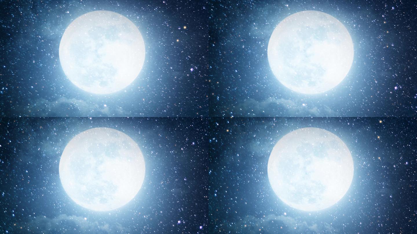 舞台剧情景剧浪漫月亮LED背景视频