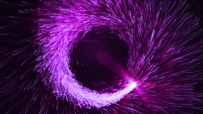 紫色粒子星空漩涡