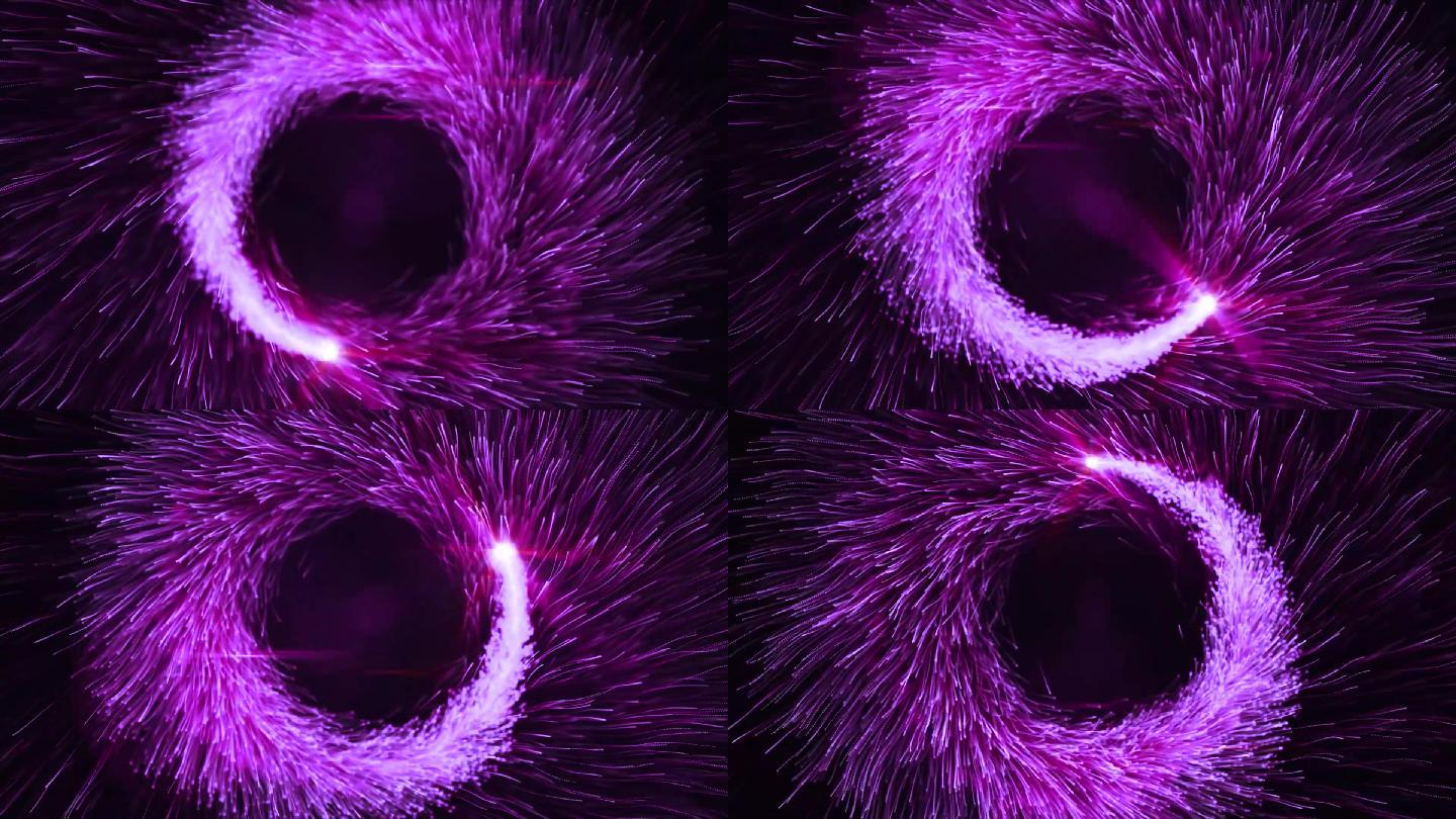 紫色粒子星空漩涡