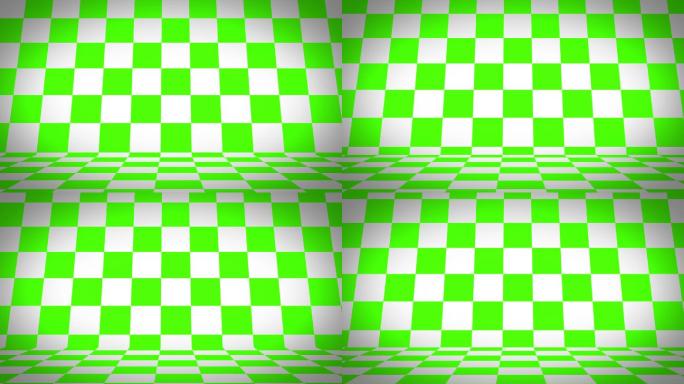 绿色方块格子动态循环