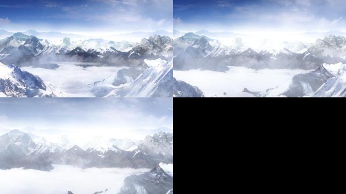 震撼影视雪山CG背景