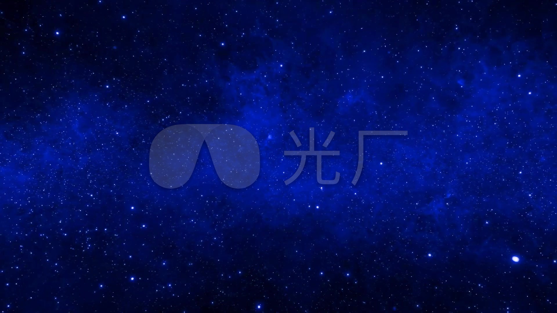 蓝色唯美粒子星空舞台背景_1920x1080_高清视频素材下载(编号:2593444