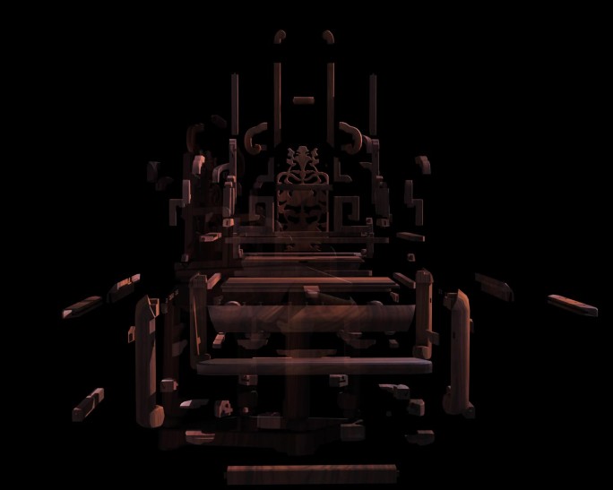 物件-家具-三组椅子榫卯结构动画