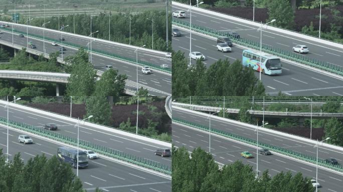 4K中国高速公路地面交通视频素材